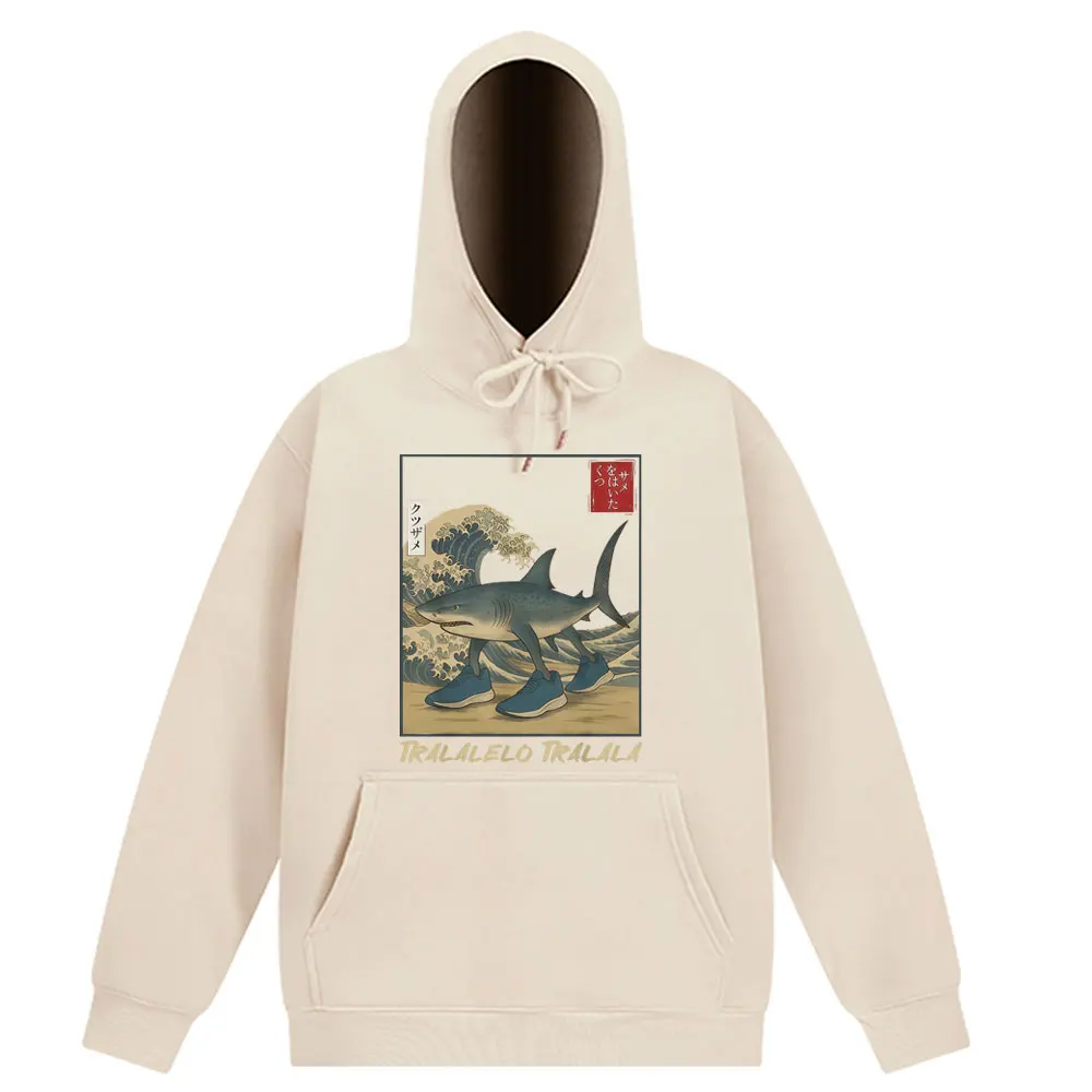 

Tralalero Tralala Funny Shark Meme Vintage Pullover Men Women Long-sleeved Hoodies High-quality Hooded Casual Simple Sweatshirts