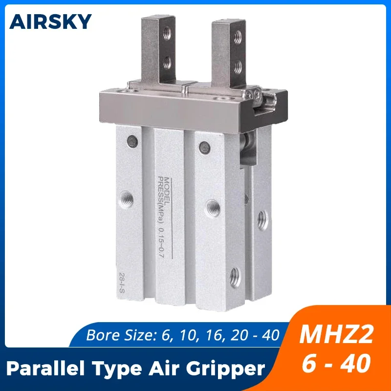 MHZ2 Series Parallel Air Gripper MHZ2-6D/10D/16D/20D/25D/32D/40D S/C Aluminum Pneumatic Finger Clamp Actuator Double Acting
