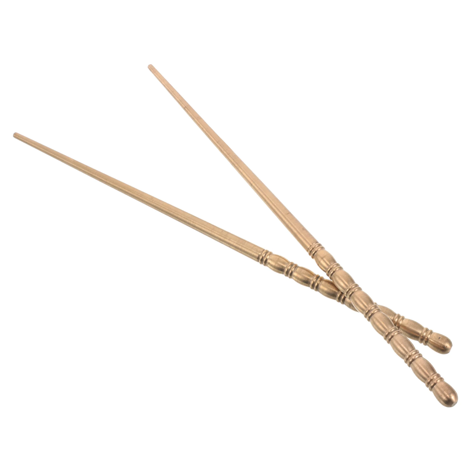 

Golden Copper Chopsticks for Tea Charcoal Stove Copper Set Metal Chopsticks Cooking Hotpot Stainless Extra Long