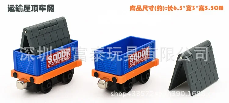 Alloy Magnetic Thomas and Friends Train Diecast 1:43 Locomotive Railway Carriage Christmas Duck Cow Cake Toys for Boys Children