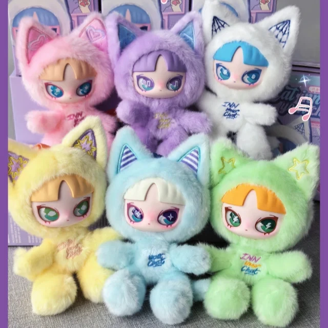 New INN Cat Inn Your Chat Blind Box Cute Vinyl Anime Doll Mystery Box Keychain Action Figure Collection Model Gift Surprise Bag
