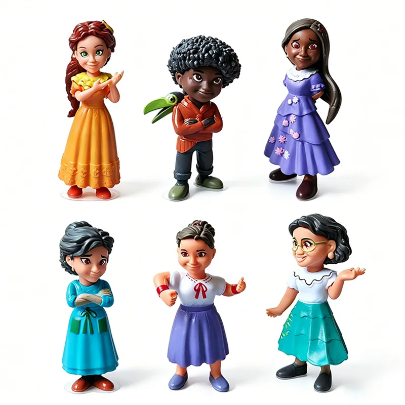 

Encanto 6 Pcs Pepa Antonio Isabela Luisa Mirabel Collectible Figurines High Quality Movie Character Model Toy Gift Set