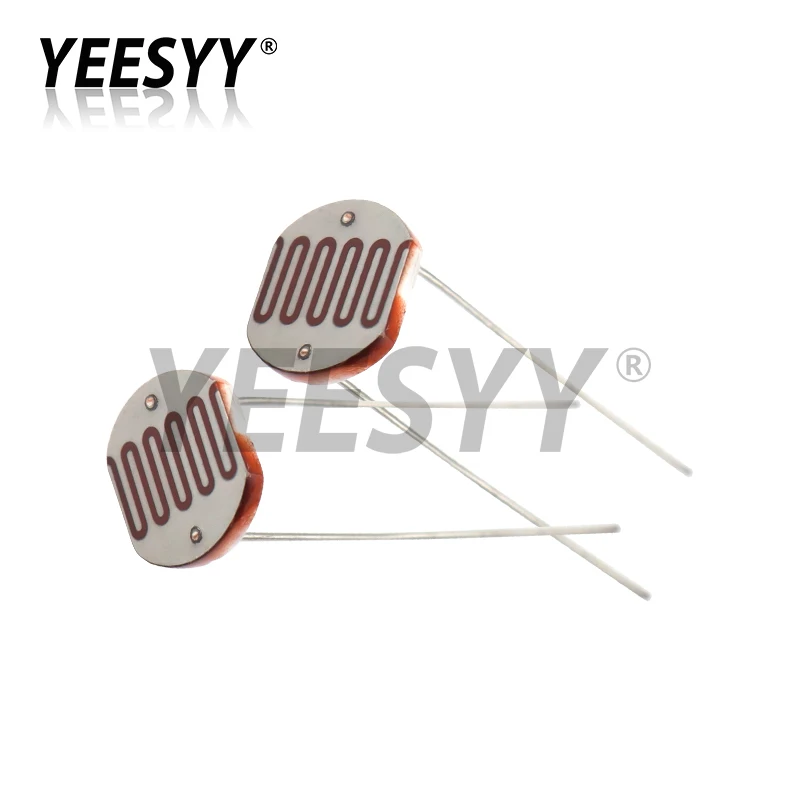 5pcs 12528 Resistor dependente de luz LDR 12MM Fotoresistor Fotossensível GL12528 resistência fotocondutora