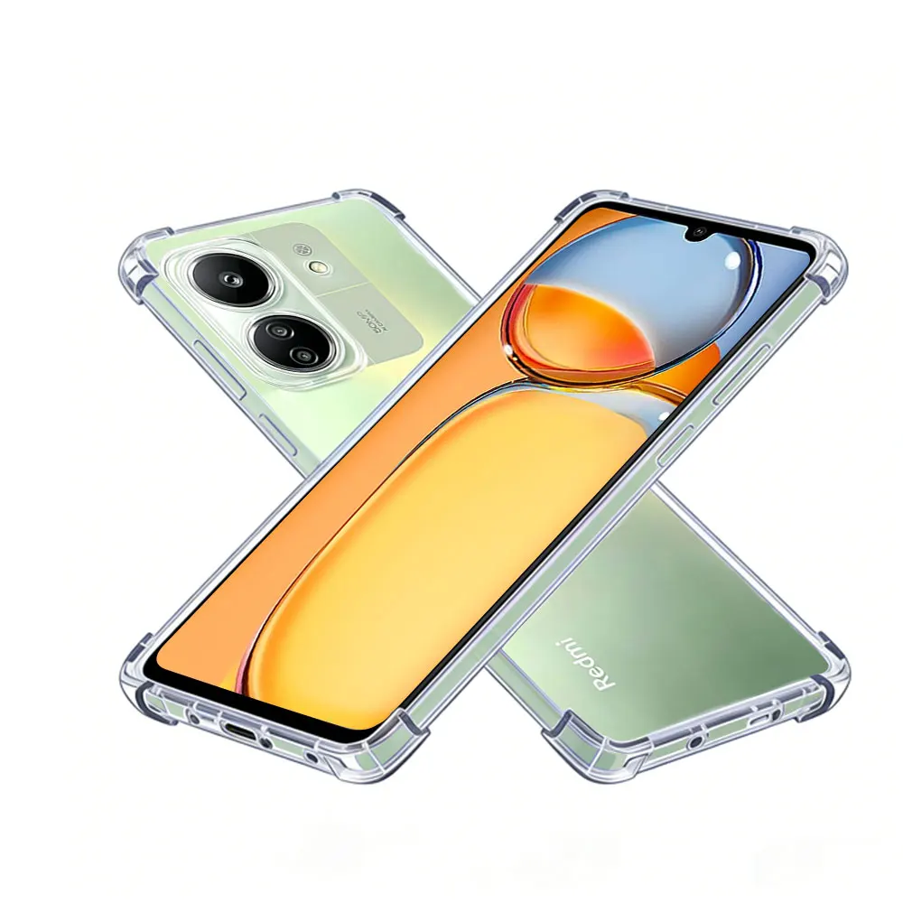 

Transparent Slim Soft Case For Redmi 13C 4G, Crystal Clear, Corner Protection, Precise Cutouts
