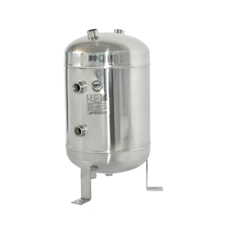 10L 304 Stainless Steel Small Vertical Air Compression Tank Air Storage