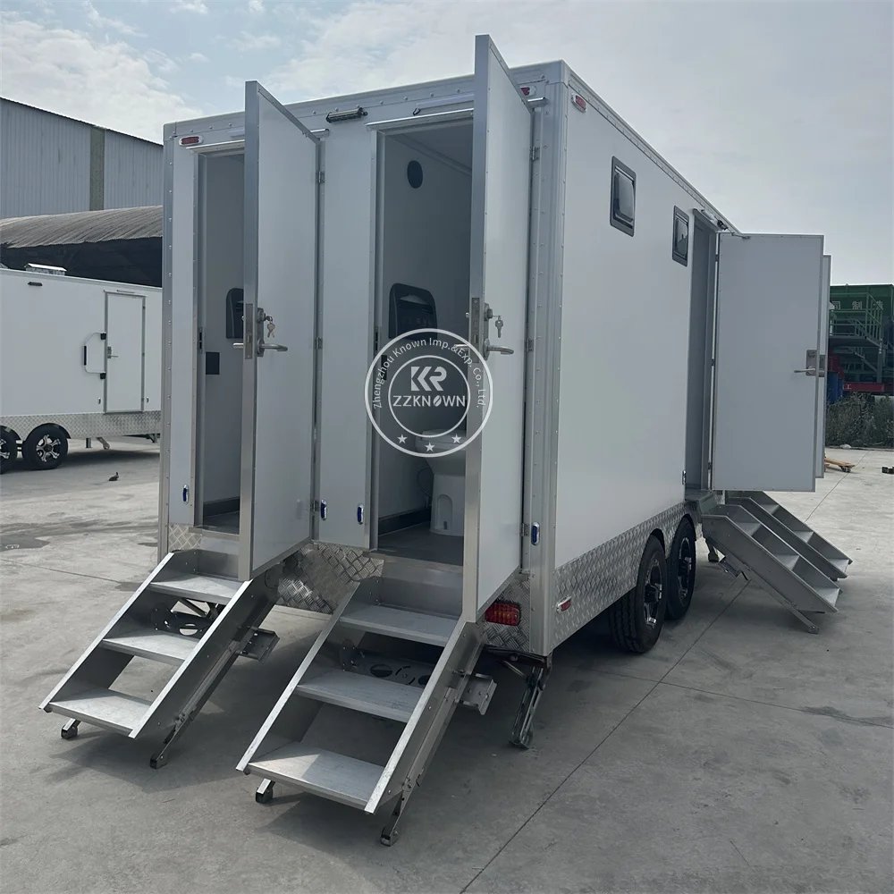 Advanced Portable Restroom Luxury Bathroom Trailer Mobile High Quality Bathroom Cabin Toilet Trailer for Outdoor Events