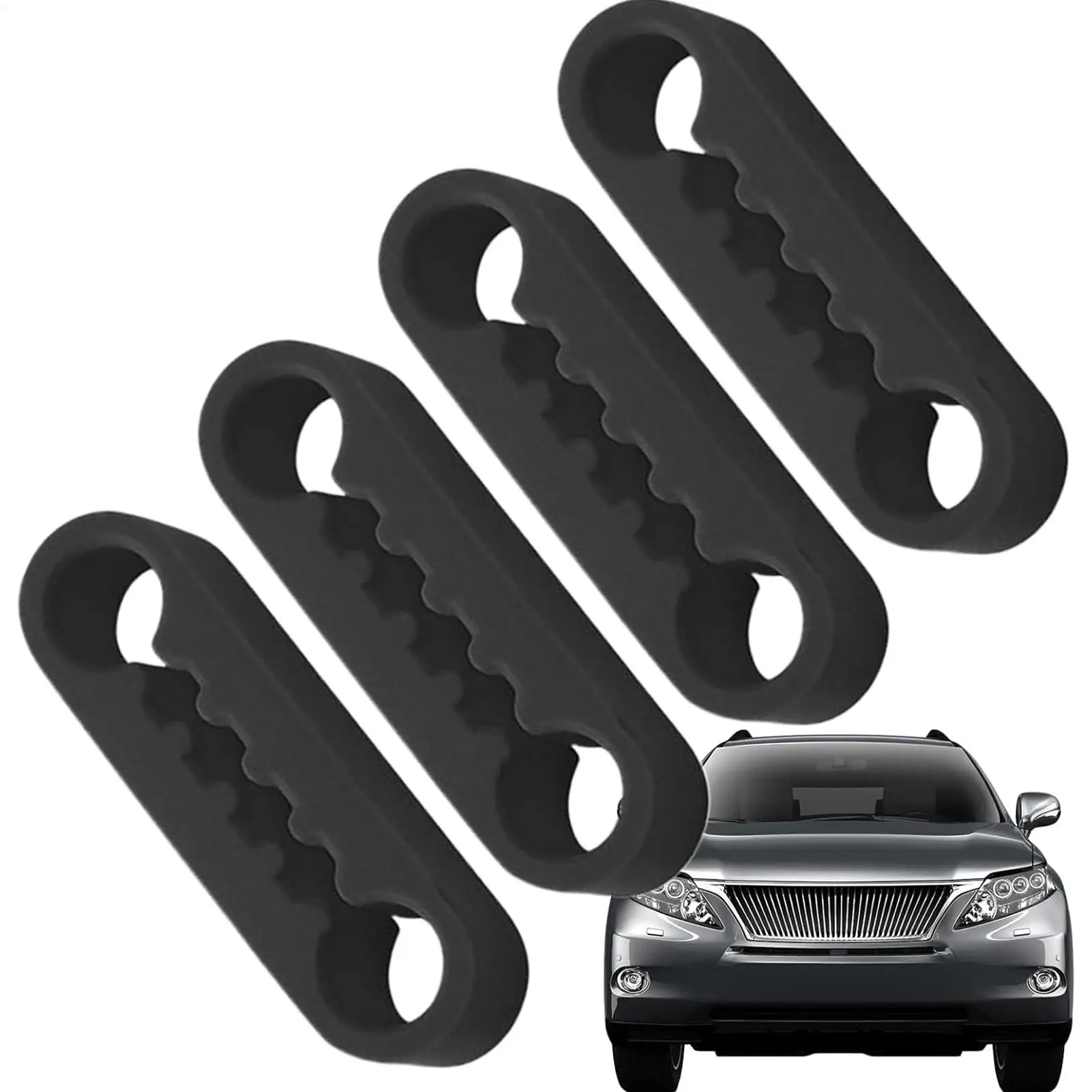 4pcs Car Door Lock Shock Pad Silicone Auto Door Lock Protection Cover Force Release Arm Design for Car Truck Door Latch