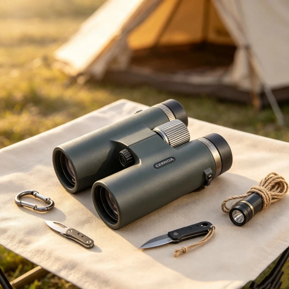 ED Binoculars 12X42 High Definition Wide Angle Large Prism Low Light Night Vision For Bird Watching Bee Finding Moon Viewing