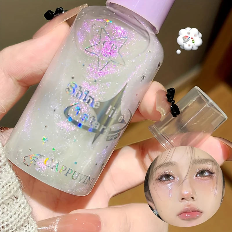 Langdurige glitterspray - Glinsterende lichaamsspray, verheldert uw huidcosmetica, markeerstiftlotionmake-up voor lichaam, gezicht, haar, nek