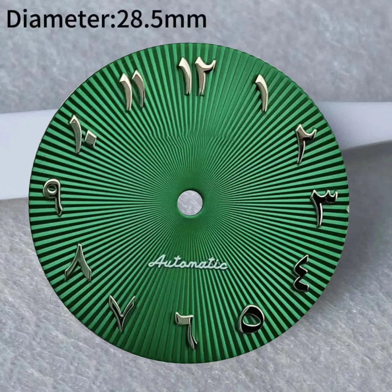 no luminous 28.5mm S logo Arabic numerals dial Suitable nh dial 35 Movement accessories Watch repair tool blue green blue dial