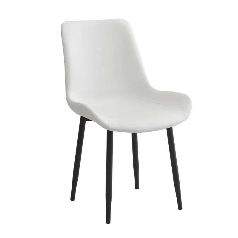 &Modern Minimalist Light Luxury Nordic High-end High Back PU Leather Solid Wood Birch Eco-Friendly
