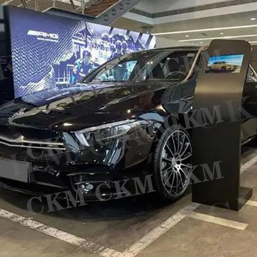 

B Style Front Bumper Lip Splitter Spoiler Side Aprons ABS Auto for Mercedes Benz A Class W177 A35 AMG Sedan 2019-2022
