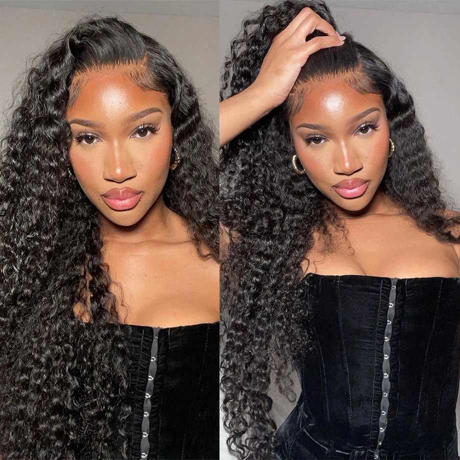 Luxediva Brazilian Water Wave Bundles With Closure Wet And Wavy Human Hair 3 Bundles With Closure and Mink Remy Curly Hair Weave