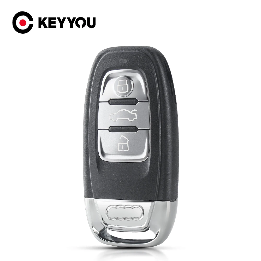 

KEYYOU Replacement Car Key Shell Case Cover For Audi A4l A3 A4 A5 A6 A8 Quattro Q5 Q7 A6 A8 HU66 Blade Insert Key 3 Buttons