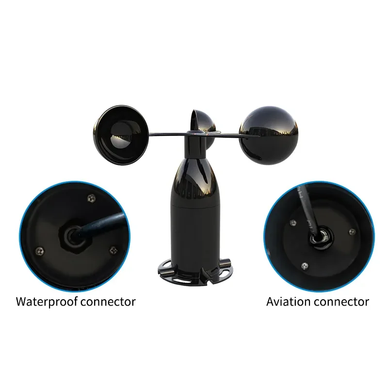 wireless anemometer wind speed sensor monitor wind speed meter for weather station