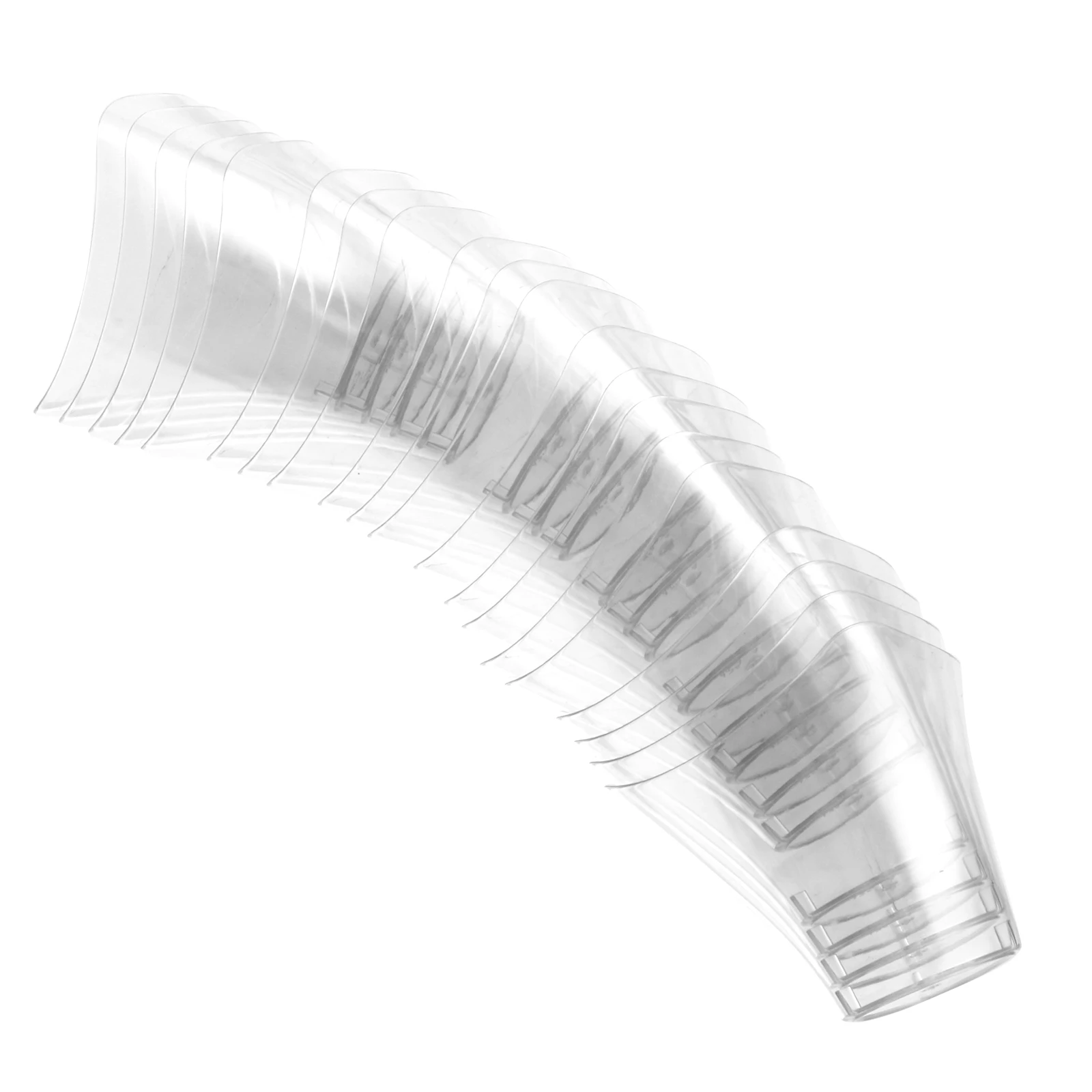 

20 шт. одноразовые прозрачные пластиковые стаканчики для десерта, скручивающий дизайн для мусса, мороженого, торта, вечерние посуда, одноразовые стаканчики для торта