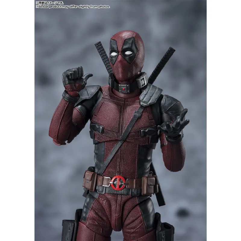 BANDAI Original S.H.Figuarts Deadpool (Deadpool 2) Anime Action Figures Toys for Boys Christmas Gift Collectible Model Ornaments
