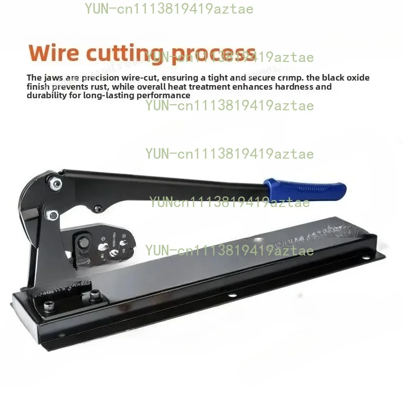 Open Barrel OT Terminal Crimping Tool for U Type Wire Connectors 5-200A, Professional Copper Cable Lug Crimper Pliers