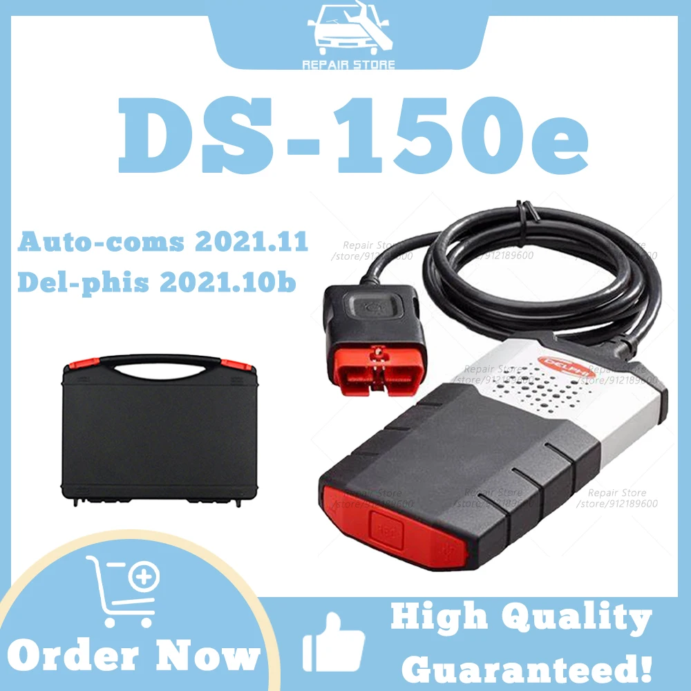 2024 Newest Diagnostic tools DS-150e Auto-coms 2021.11 compatible Bluetooth delphii 2021.10b software Support multiple languages