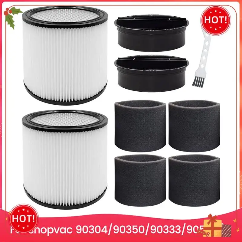 

ABLE-вакуумные фильтры 90304, 90585, пенопластовый рукав для Shopvac 90304, 90350, 90333, 5 галлонов, детали для пылесоса для влажной и сухой уборки