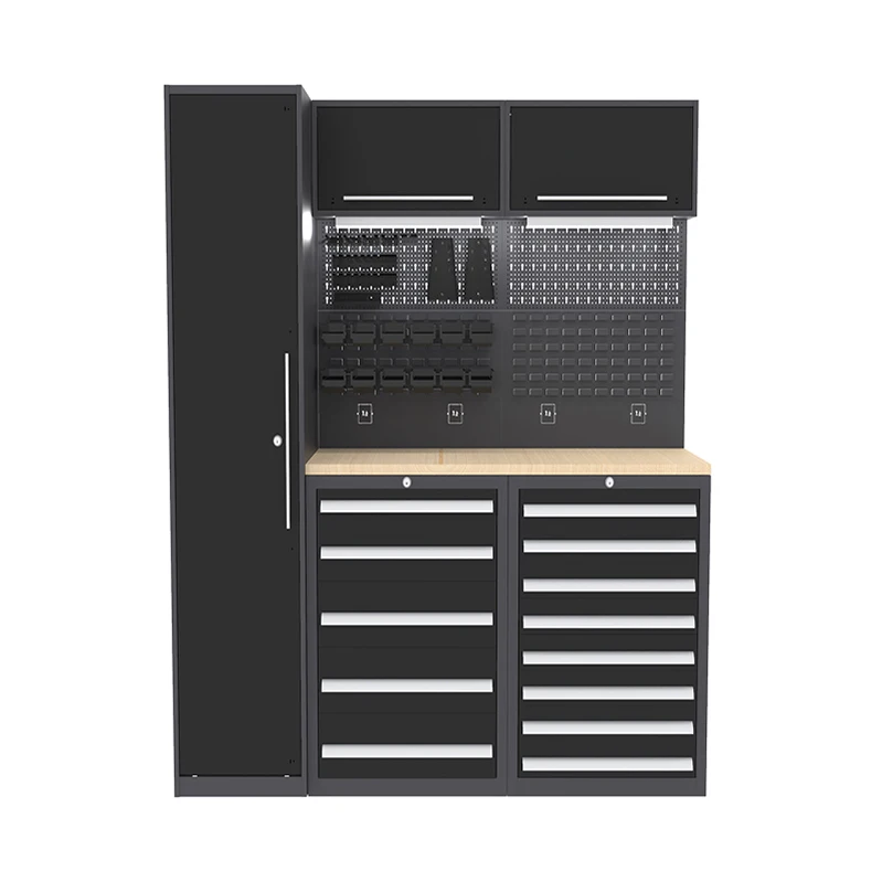 Garage Storage Combination Tool Cabinets Heavy Duty Workshop Metal Work Bench Garage Workstation Cabinet