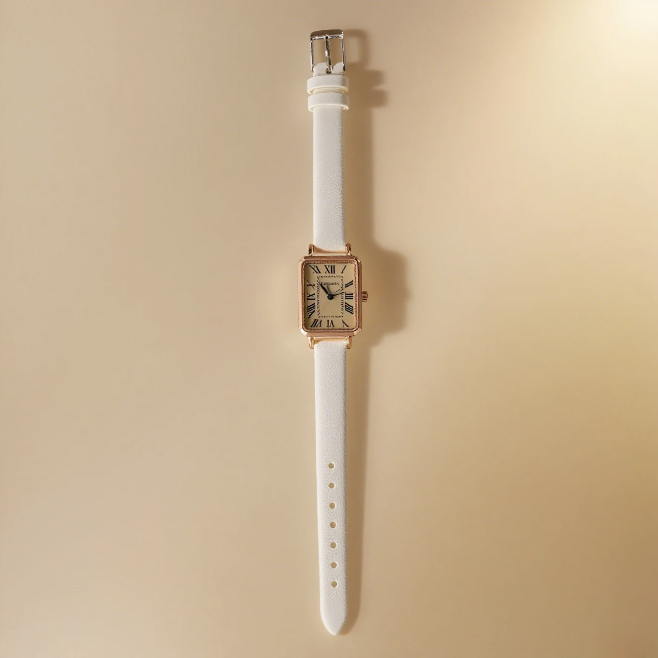 *-* Reloj de cuarzo chapado en oro de lujo para mujer, reloj cuadrado de acero inoxidable para mujer de negocios, reloj de moda, reloj plegable de escala Simple