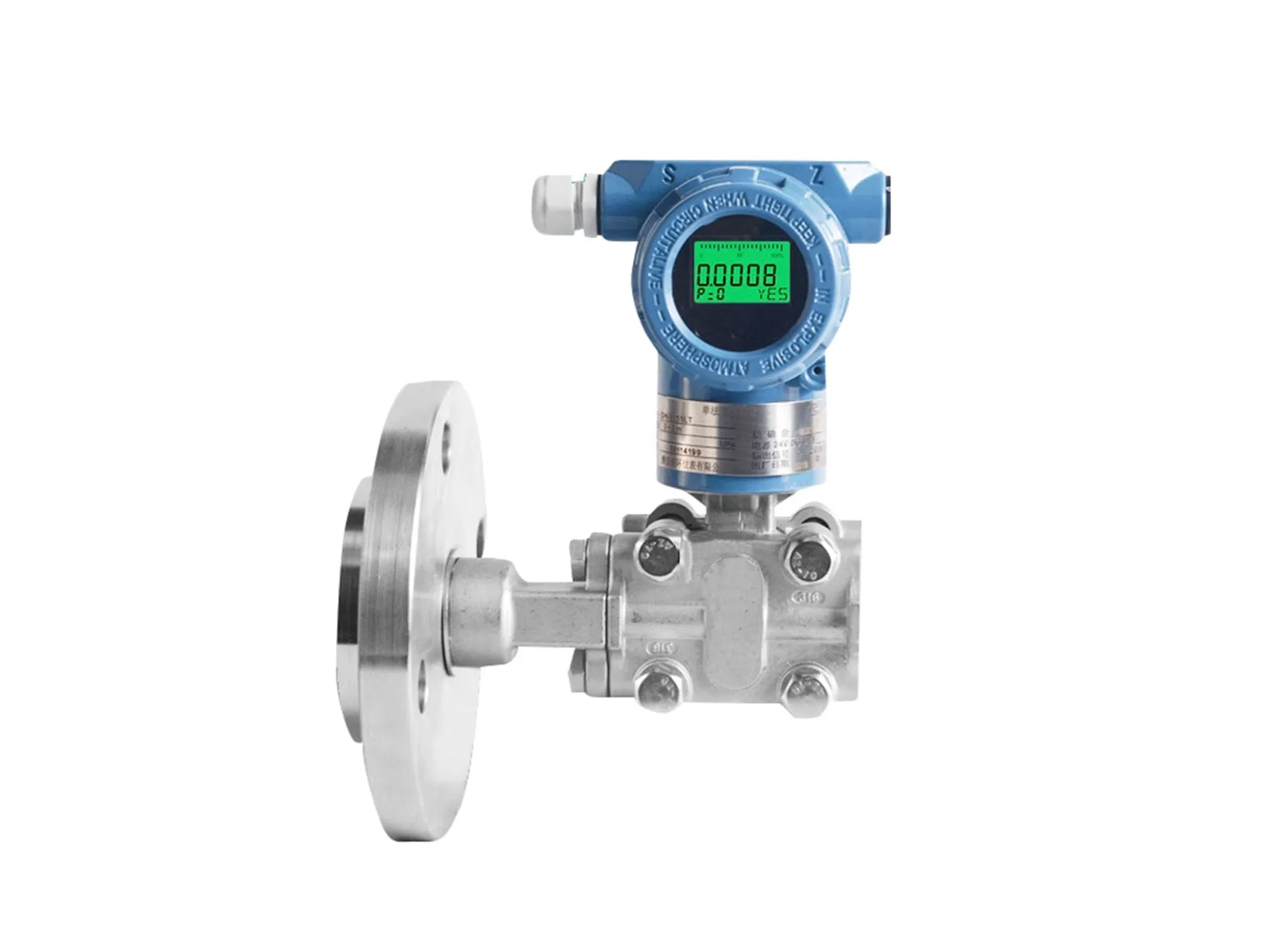 intelAAAligent single flange diaphragm pressure transmitter capacitive liquid level transmitter