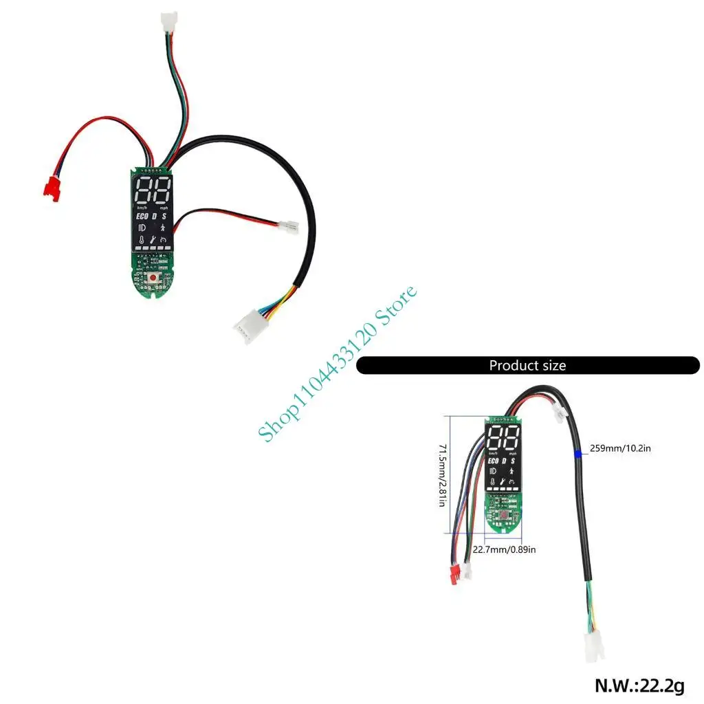

0xxd Scooter Dashboard Панель приборной панели с устойчивым к дисплею с пробежком