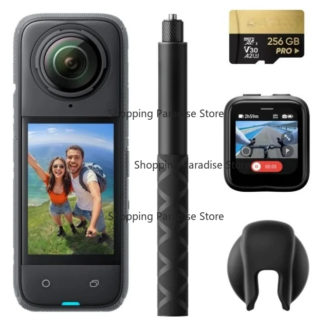 Camara De Accion Impermeable X4-8K, Video Gran Angular 4K, Protectores De Lentes Extraibles, Duracion De 360 Min
