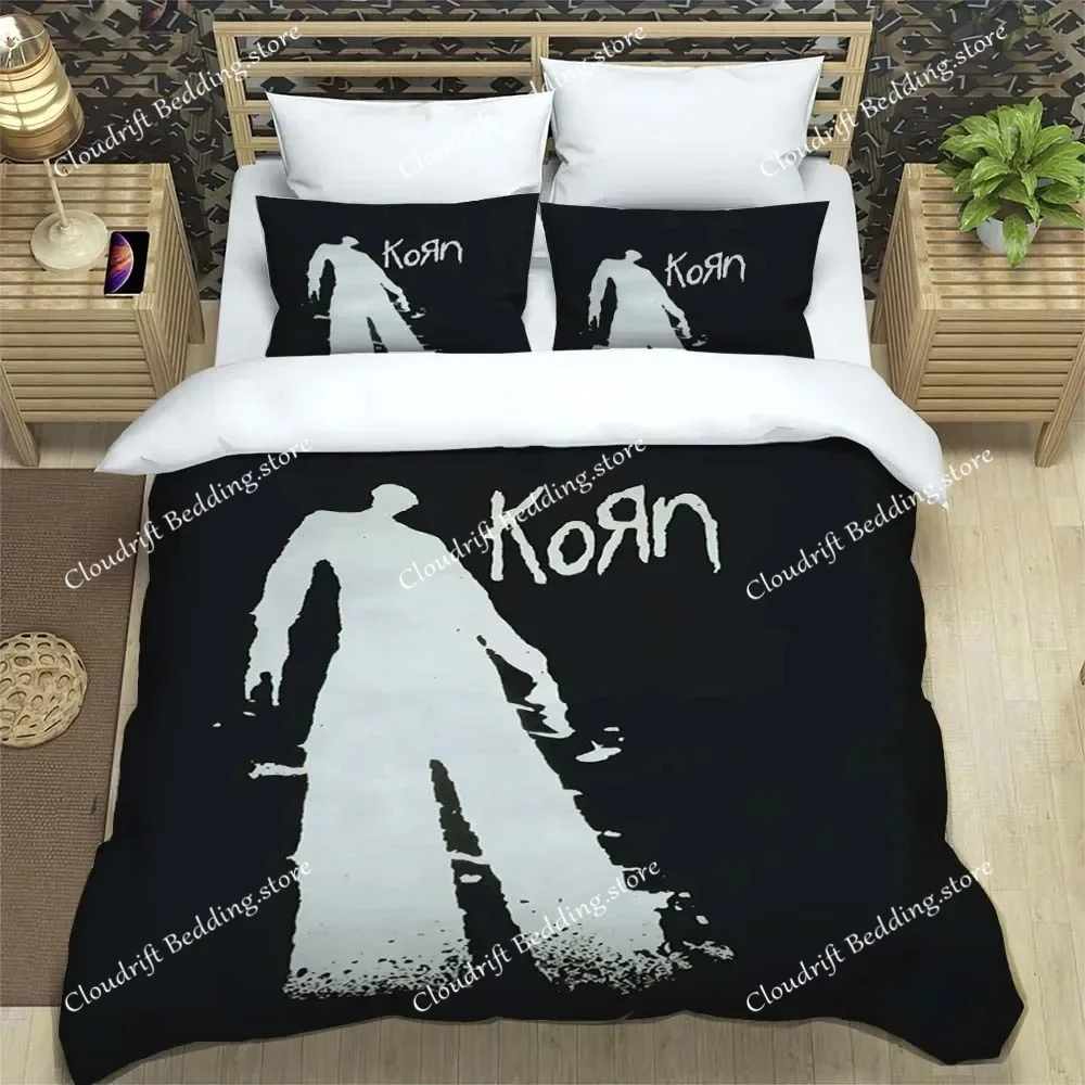 Fashion Rock Band K-Korn Sheet Quilt Covers Bedding Dormitory Sheets Bedding Set Soft Warm Bedding Set