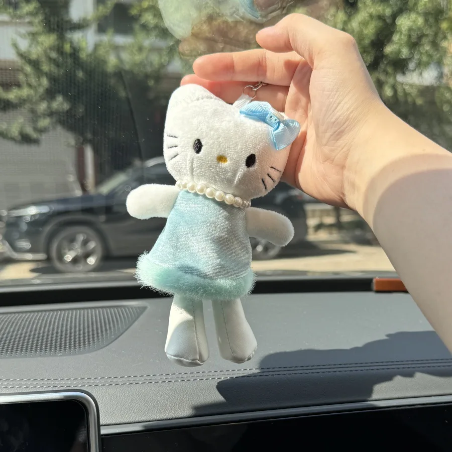 Cartoon For Kt Plush Keychain Bag Accessory Cute Girl Christmas Gift Doll Bag Charm Keychain Doll Toy
