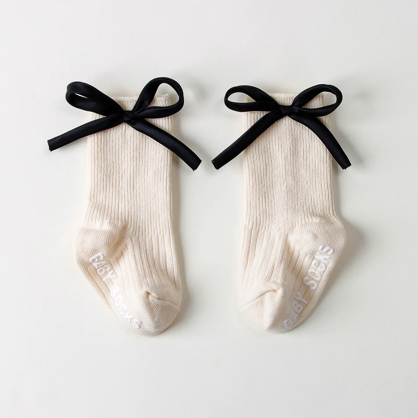 

Toddler Socks with Bows, Soft Cotton Cute Ankle Socks for Infants Girls, Fashion Anty-Slip Newborn Baby Socks 0-24 Months