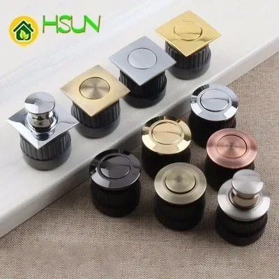 Bounce Handle Tatami Invisible Dark Handle Furniture Hardware Parts Embedded Dark Spring Handle Cupboard Handle