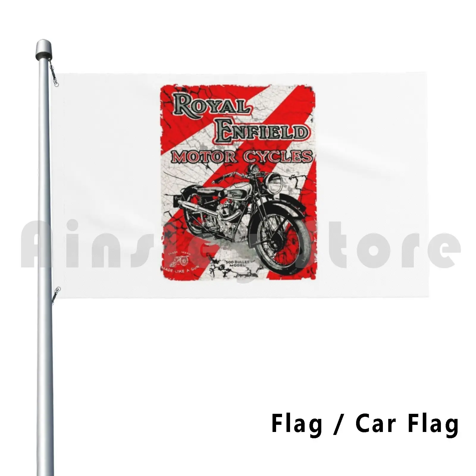 Royal Enfield Motorcycles Outdoor Decor Flag Car Flag Royal Enfield Motorcycles Norton Bsa Matchless British