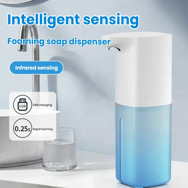 

Automatic infrared sensor soap dispenser USB rechargeable contactless portable liquid soap dispenser for bathroom and kitchen