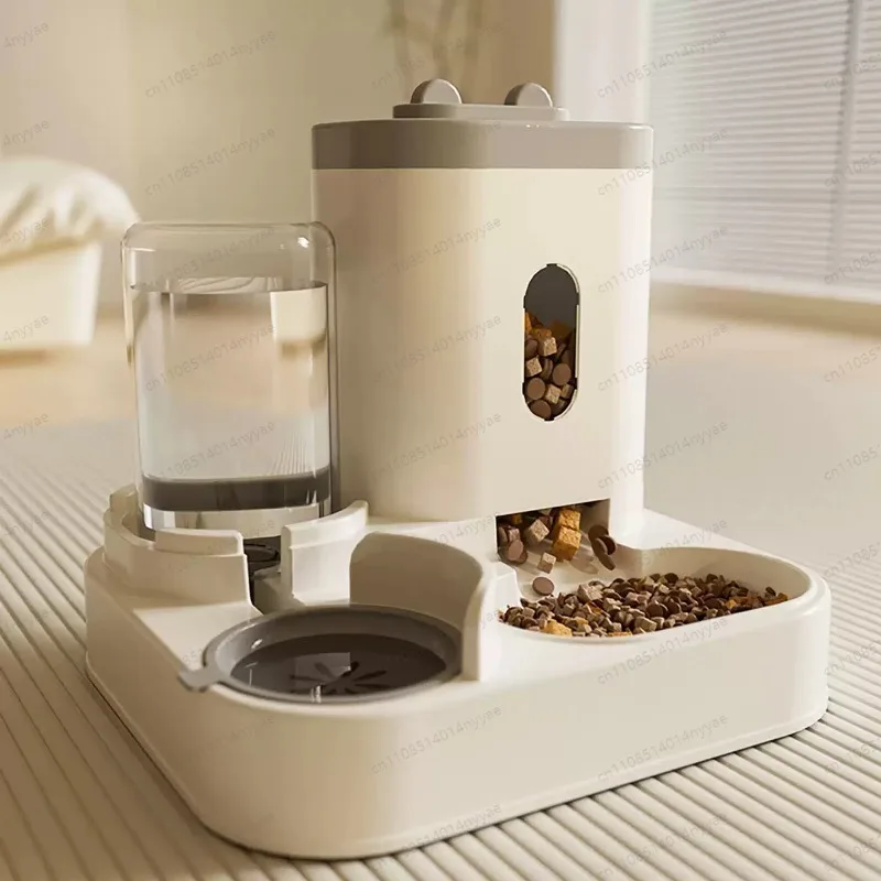 Automatic Feeder Dog Cat Food Bowl Water Fountain Large Capacity Pet Food Storage Dispenser Container Puppy Pet Accessories