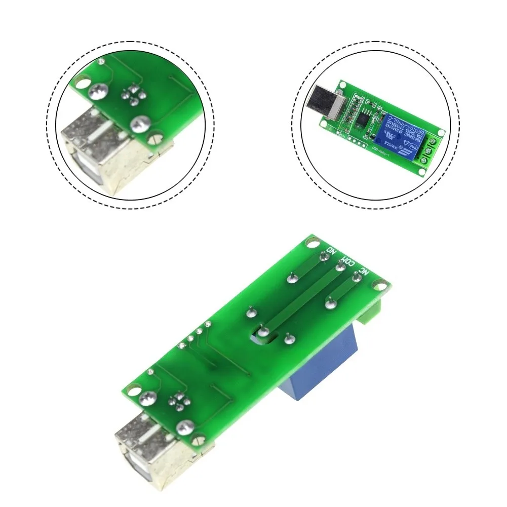 USB Powered Relay Control Module Automation Solutions 5V Relay Control C Development Library DC 30V 10A Control