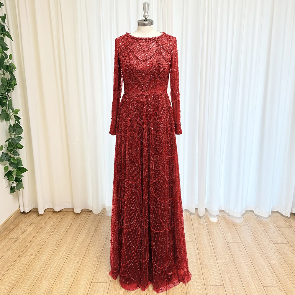 navy blue long dresses with sleeves Navy Blue Long Prom Dress with Gold Sequins