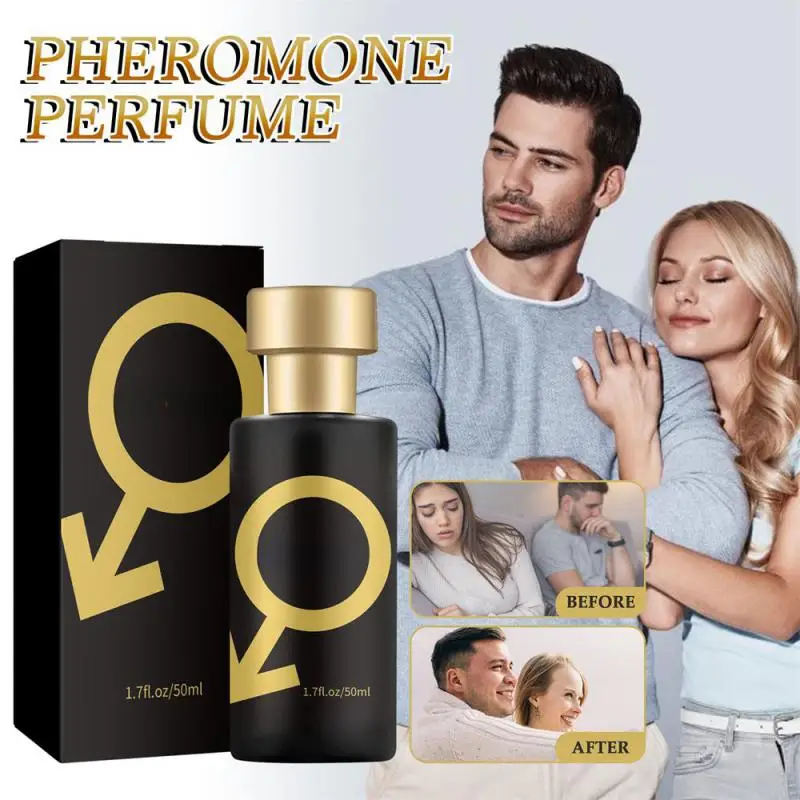 50ML Golden Lure Pheromone Perfume Sex Lasting Fragrance Oil Dating Flirting Perfume Atmosphere Fragrance Rolling Ball