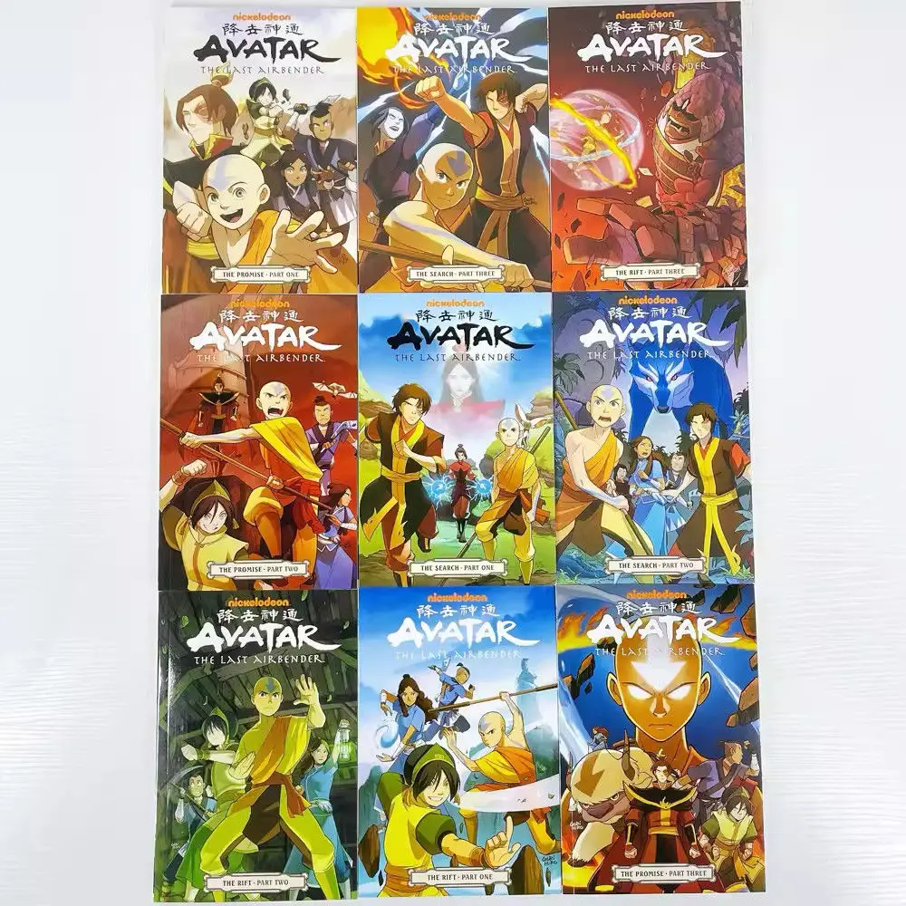 2025 New 9 Books / Set of Anime English Original Comic Book Teen Blood Suspense Adventure Fantasy Novel English Comic Story Book image 3