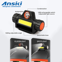 Welding Face Cover Lamp USB Charging XPE+COB Dual-purpose Headlight Argon Arc Welding Cap Welding Lighting Night Hiking Outdoor