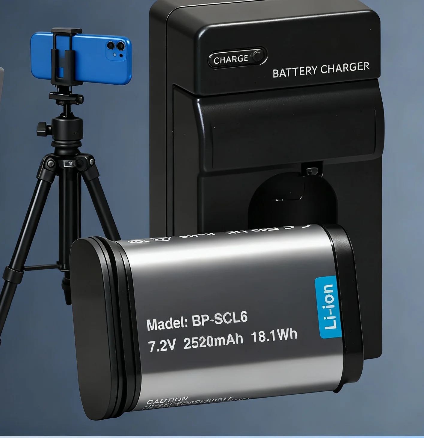 2520mAhBP-SCL6 High Capacity Rechargeable Battery for Leica Q3/Q2/SL3/SL2Compatible with BP-SCL4/BP-SCL6 Extended Power Supply