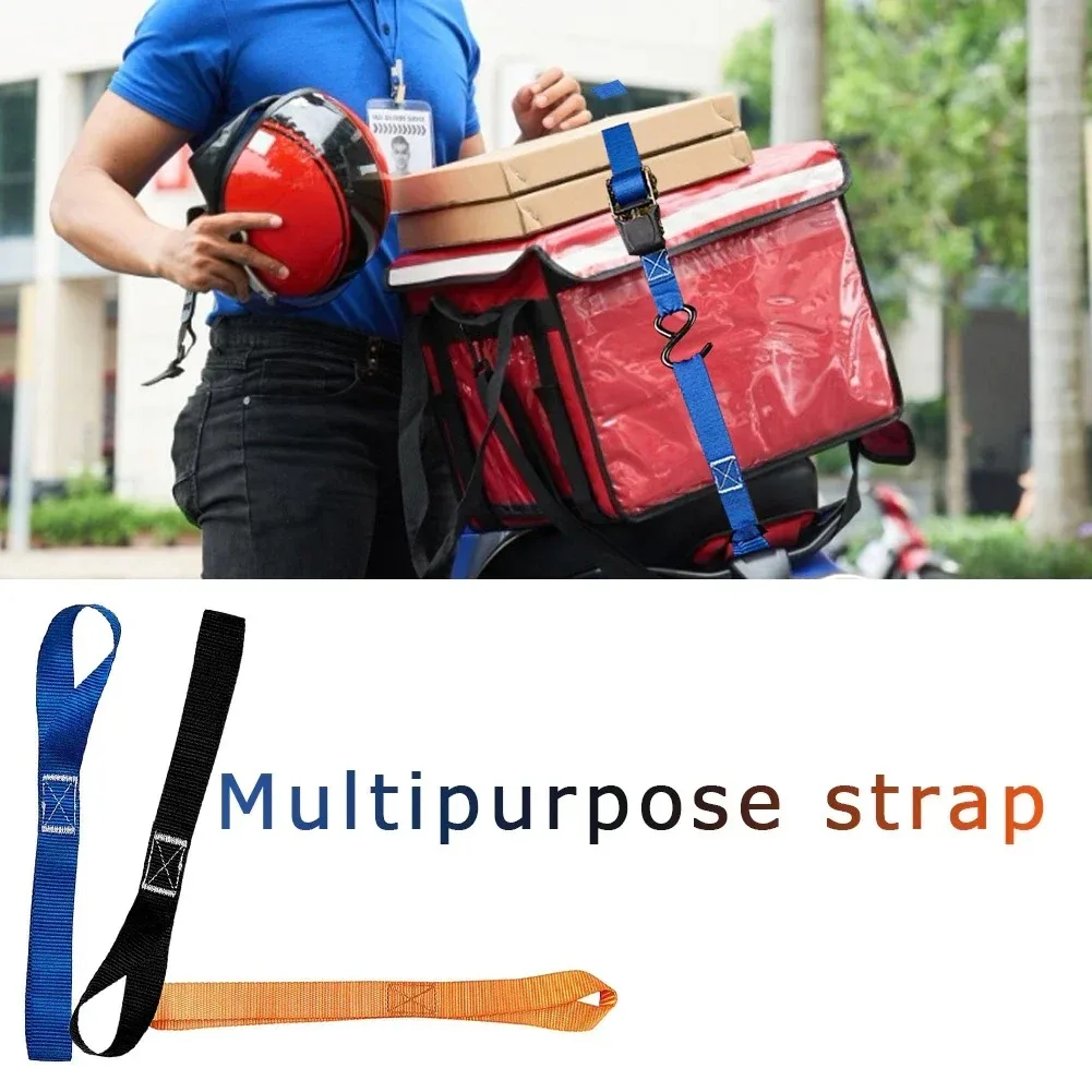 2PCS Soft Loop Tie Down Straps Multipurpose Secure Straps for ATV Motorcycles Lawn Equipment Luggage Cargo Tie Down Accessories