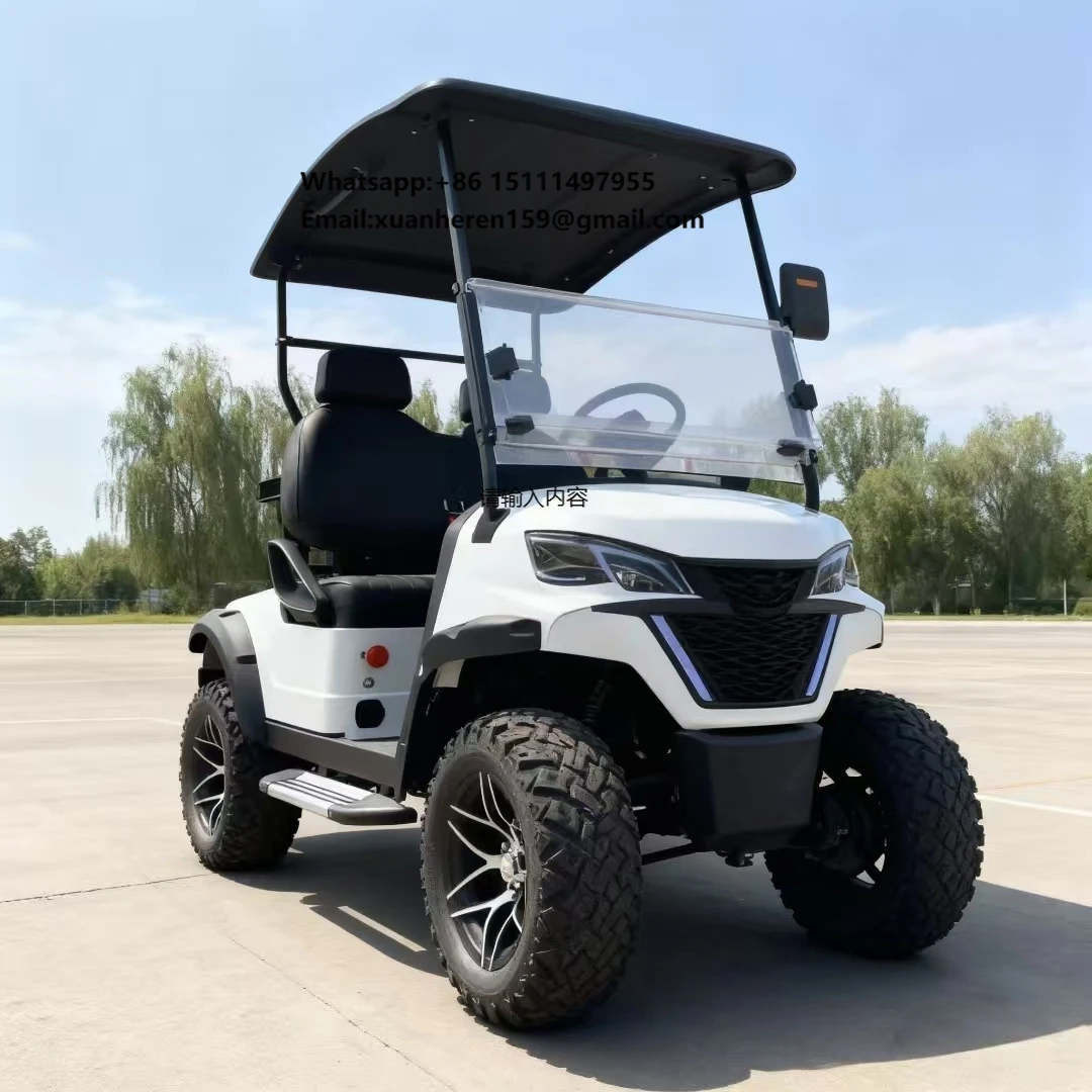 2-Person Comfortable Shock Absorption Electric Sightseeing Buggy Multifunctional Off-Road Golf Cart From China
