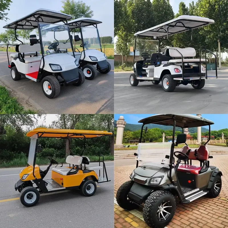 Factory Price Luxury 2 4 6 8 Seat Comfort Electric Golf Cart 48v 72v Battery Custom Off Road Electric Golf Cart For Sale