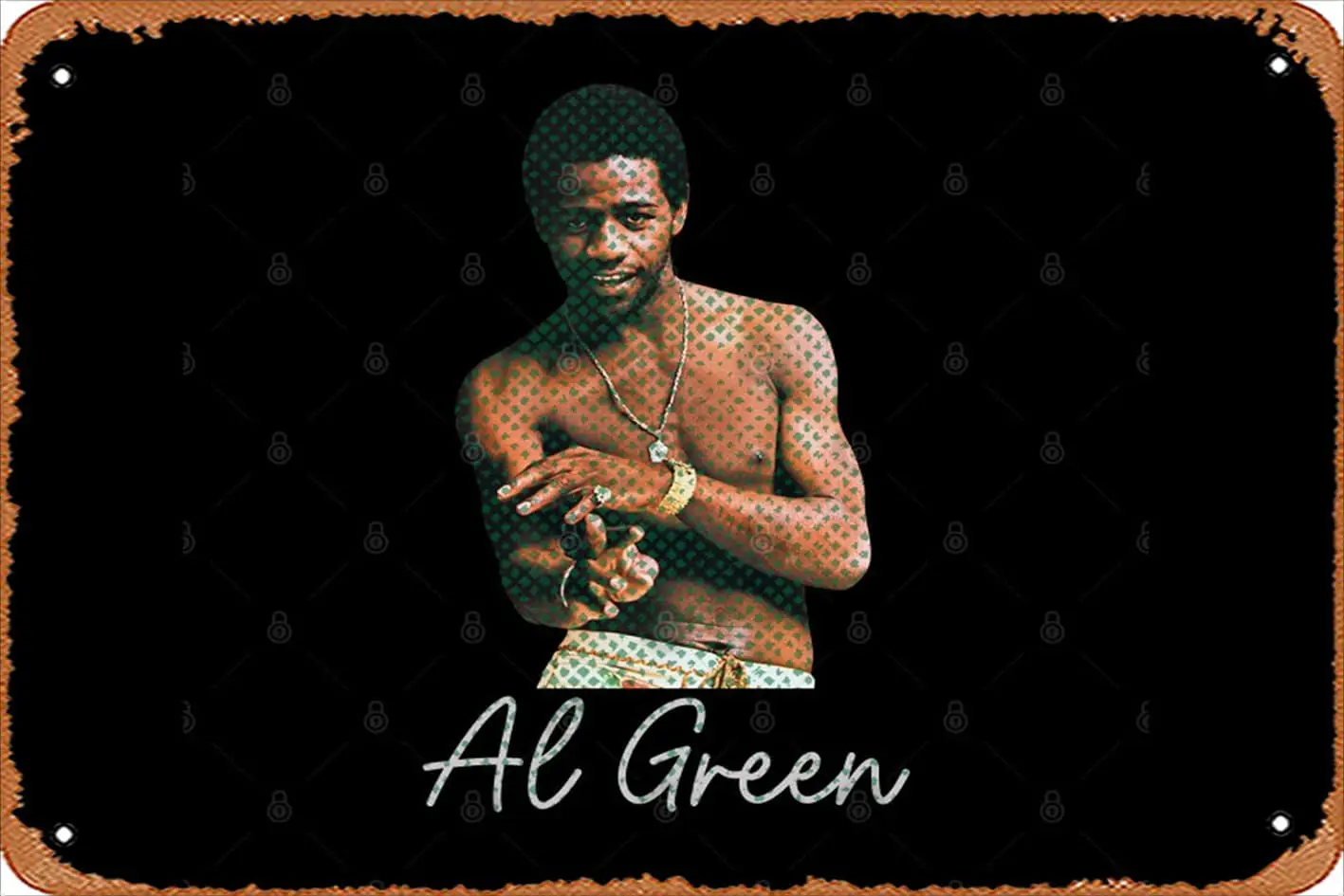 Retro Tin Sign Al Green - Top Selling Funny Novelty Metal Signs Man Cave Humorous Signs Movies Music Bar Art Poster Retro Print