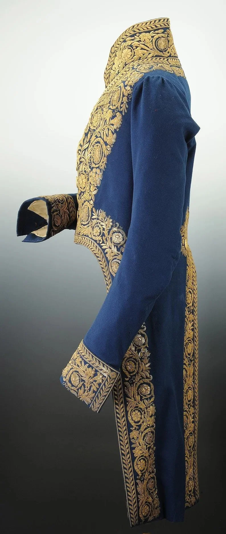 メンズ リージェンシー ジャケット 18 世紀フランス ロココ王室貴族軍服コート歴史紳士刺繍タキシード