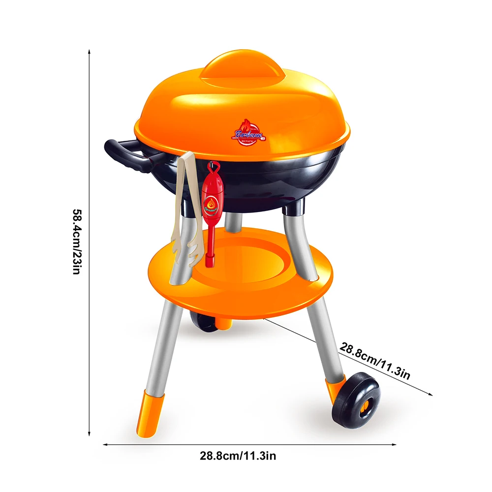 Kinder Küche Spielset Grill Spielen Miniatur Lebensmittel Simulation Holzkohle Feuer Grill Spielzeug Haus Spielen Outdoor Camping Spielzeug