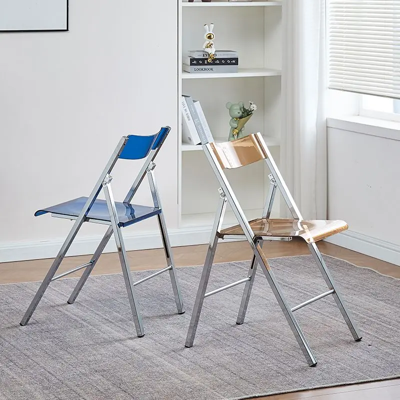 

Clear Acrylic Foldable Chair - Modern Style for Fashion Shop Shoots, Home Decor & Dining Seating