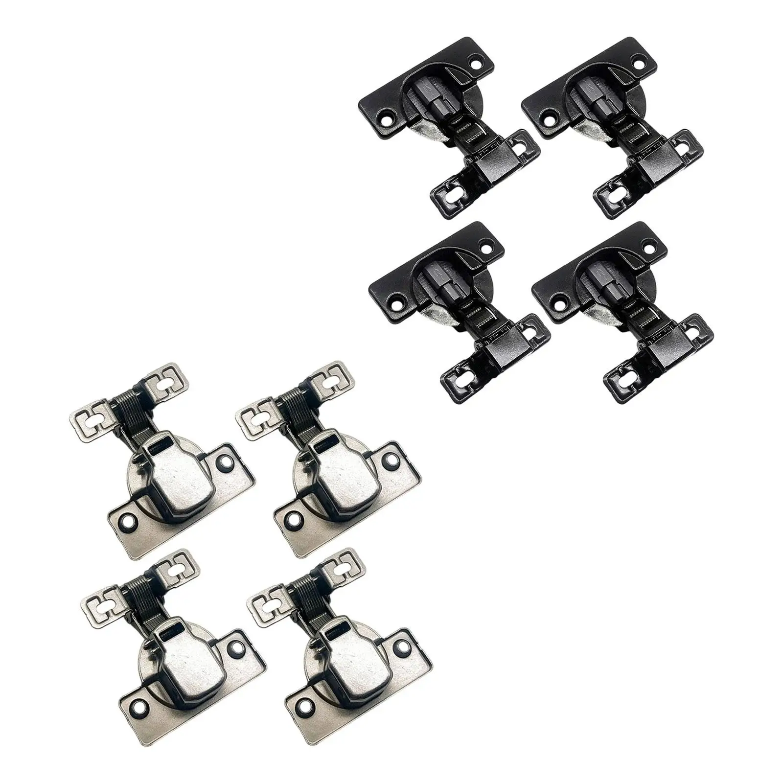 4 Pieces Self Closing Door Hinges Furniture Hardwares Connector Soft Closing